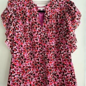 Anna Cate - Size XS - Floral Pink Blouse